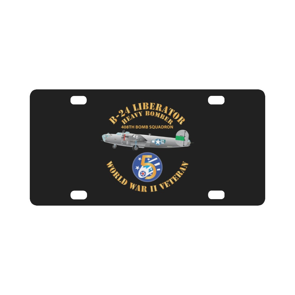 AAC - 22BG - 408th BS - B-24 - 5th AF X 300 Classic License Plate