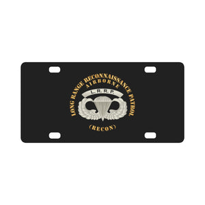 SOF - Airborne Badge - LRRP X 300 Classic License Plate