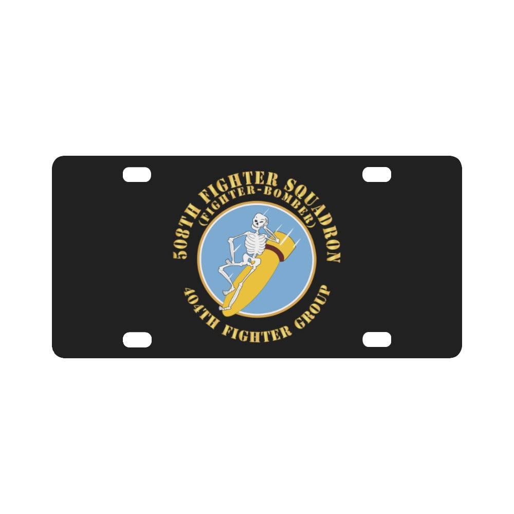 AAC - 508th Fighter Squadron (Fighter Bomber), 404th Fighter Group X 300 Classic License Plate