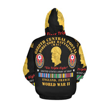 Load image into Gallery viewer, Men&#39;s All Over Print Hoodie (USA Size) (Model H13) - 6888th Central Postal Directory Battalion - WWII w EU SVC
