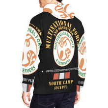 Load image into Gallery viewer, Men&#39;s All Over Print Hoodie (USA Size) (Model H13) - MFO - North Camp - Egypt - Army Peacekeeping
