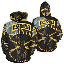 Load image into Gallery viewer, Men&#39;s All Over Print Hoodie (USA Size) (Model H13) - Infantry - Follow Me - Ranger Tab - Paratrooper
