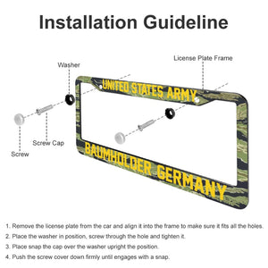 All Over Print License Plate Frame - US Army - Baumholder, Germany