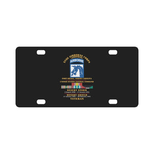 Army - XVIII Airborne Corps - US CENTCOM - Desert Storm, Desert Shield Veteran X 300 Classic License Plate