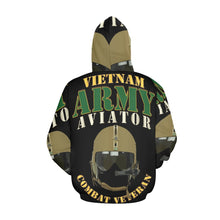 Load image into Gallery viewer, Men&#39;s All Over Print Hoodie (USA Size) (Model H13) - ARMY - Aviator - Vietnam - Combat Vet
