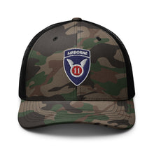 Load image into Gallery viewer, Camouflage trucker hat - Army - 11th Airborne Division wo txt
