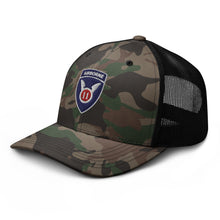 Load image into Gallery viewer, Camouflage trucker hat - Army - 11th Airborne Division wo txt
