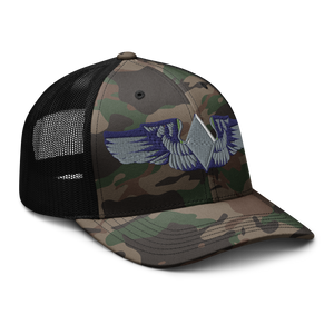 Camouflage trucker hat - AAC - WASP Wing wo Txt