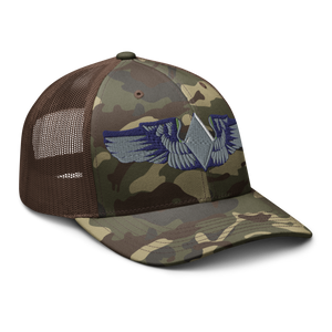 Camouflage trucker hat - AAC - WASP Wing wo Txt