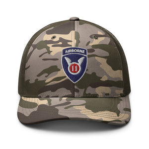 Camouflage trucker hat - Army - 11th Airborne Division wo txt