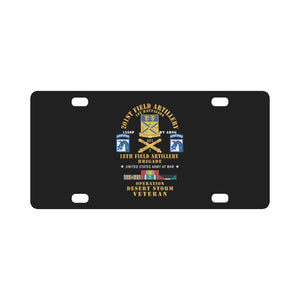 1st Battalion, 201st Artillery, XVIII Abn Corps - Operation Desert Storm Veteran X 300 Classic License Plate