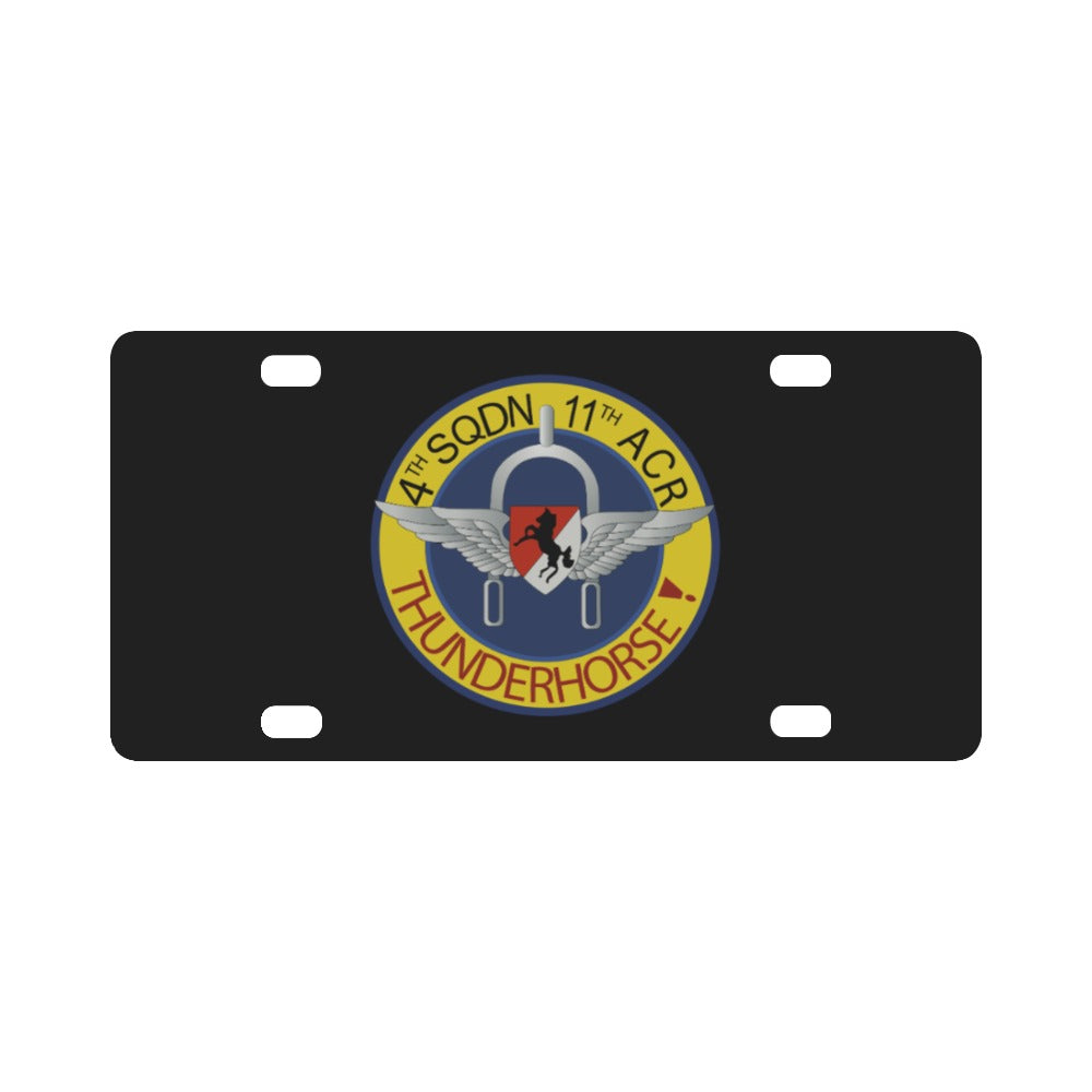 4th Squadron, 11th ACR Classic License Plate