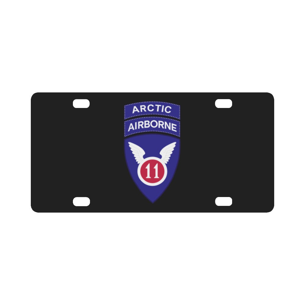 11th Airborne Division w Arctic Tab wo Txt X 300 Classic License Plate