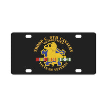 Load image into Gallery viewer, Army - Troop C, 9th Cavalry - Headhunters - Vietnam Vet w VN SVC X 300 Classic License Plate
