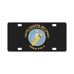 AAC - 508th Fighter Squadron (Fighter Bomber), World War II X 300 Classic License Plate