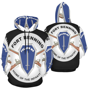 Men's All Over Print Hoodie (USA Size) (Model H13) - Fort Benning, GA - Home of the Infantry