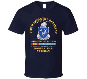 179th Infantry Regiment - Tomahawks - 45th Id W Korea Svc X 300 T Shirt