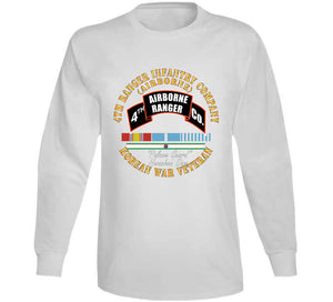 4th Ranger Infantry Company - Airborne - Korea W Svc Ribbons X 300 Classic T Shirt, Crewneck Sweatshirt, Hoodie, Long Sleeve