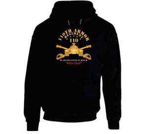 110th Armor Regiment - Above Equal X 300 Classic T Shirt, Crewneck Sweatshirt, Hoodie, Long Sleeve