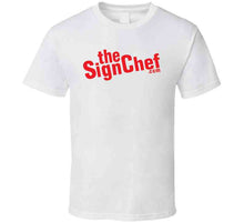 Load image into Gallery viewer, The Sign Chef Dot Com - Red Txt Baby Bib
