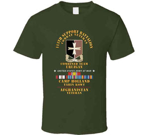 Army - 113th Support Battalion - Camp Holland Afghanistan Vet W Afghan Svc X 300 T Shirt