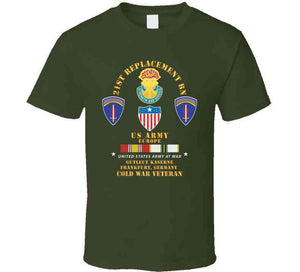 21st Replacement Bn, Us Army, Europe - Gutleut Kaserne, Franfurt, Frg W Cold Svc X 300 T Shirt