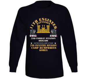 11th Engineer Battalion - Camp Humphries 2nd Infantry Division - Korea X 300 Classic T Shirt, Crewneck Sweatshirt, Hoodie, Long Sleeve