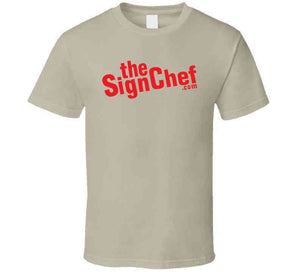 The Sign Chef Dot Com - Red Txt Baby One Piece