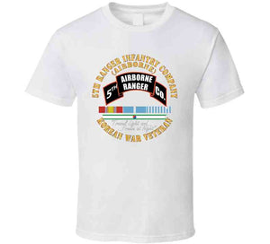 5th Ranger Infantry Company - Airborne - Korea W Svc Ribbons X 300 Classic T Shirt, Crewneck Sweatshirt, Hoodie, Long Sleeve