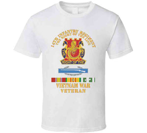 Army - Dui - 14th Infantry Regiment The Right Of The Line W Cib - Vn Svc X 300 Classic T Shirt, Crewneck Sweatshirt, Hoodie, Long Sleeve