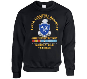 179th Infantry Regiment - Tomahawks - 45th Id W Korea Svc X 300 T Shirt