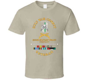 Gulf War Combat Vet - 822nd Mp Company Emblem W Gulf Svc X 300 T Shirt