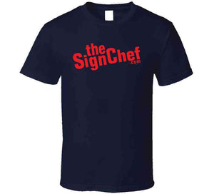 The Sign Chef Dot Com - Red Txt T Shirt