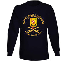 Load image into Gallery viewer, 113th Cavalry Regiment - Cav Br - Dui - 1st Squadron W Red Regt Txt X 300 T Shirt
