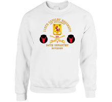 Load image into Gallery viewer, 113th Cavalry Regiment - Cav Br - Dui - 1st Squadron W Red Regt Txt - 34th Id - Ssi X 300 T Shirt
