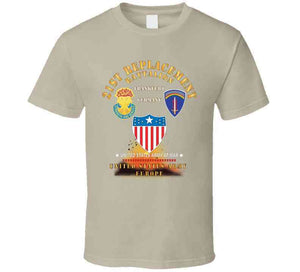 21st Replacement Battalion - Frankfurt, Germany - Dui - Ssi - Ag Branch - Us Army, Europe - Cold War Veteran X 300 T Shirt