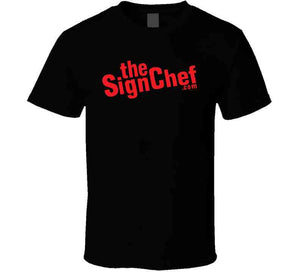 The Sign Chef Dot Com - Red Txt Youth Hoodie