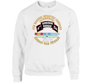 4th Ranger Infantry Company - Airborne - Korea W Svc Ribbons X 300 Classic T Shirt, Crewneck Sweatshirt, Hoodie, Long Sleeve