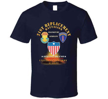 Load image into Gallery viewer, 21st Replacement Battalion - Frankfurt, Germany - Dui - Ssi - Ag Branch - Us Army, Europe - Cold War Veteran X 300 T Shirt
