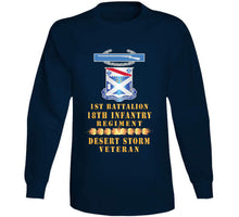 Load image into Gallery viewer, 1st Bn 18th Inf W Dui - Cib - Desert Storm Vet W Fireball Line X 300 T Shirt
