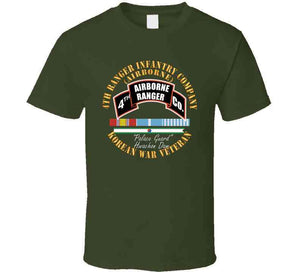 4th Ranger Infantry Company - Airborne - Korea W Svc Ribbons X 300 Classic T Shirt, Crewneck Sweatshirt, Hoodie, Long Sleeve