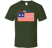 Load image into Gallery viewer, Flag - Western Forces - 2 Star Flag W Txt X 300 T Shirt
