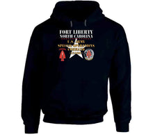 Load image into Gallery viewer, Army - Fort Liberty North Carolina - Us Army Special Operations Command (usasoc) - Ssi - Dui W Star X 300 T Shirt
