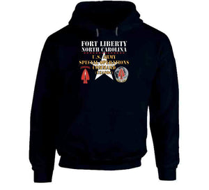 Army - Fort Liberty North Carolina - Us Army Special Operations Command (usasoc) - Ssi - Dui W Star X 300 T Shirt