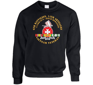 6th Battalion, 14th Artillery Regiment - Dui - Vn Svc Bar - Top X 300 Classic T Shirt, Crewneck Sweatshirt, Hoodie, Long Sleeve