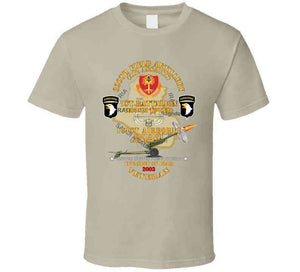 Army - 1st Bn, 320th Fa, 101st Airborne Div - Invasion - 2003 W Aa Badge - W 105mm  Map Classic T Shirt, Crewneck Sweatshirt, Hoodie, Long Sleeve