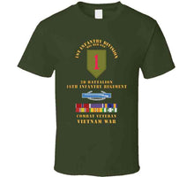 Load image into Gallery viewer, 1st Infantry Division - 2nd Battalion, 16th Infantry, Cib, Bs, Ph, Am, Vn Svc Bar - Vietnam War X 300 T Shirt
