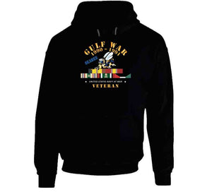 Gulf War 1990 - 1991 W Svc Ribbons - Car - Seabee X 300 Classic T Shirt, Crewneck Sweatshirt, Hoodie, Long Sleeve