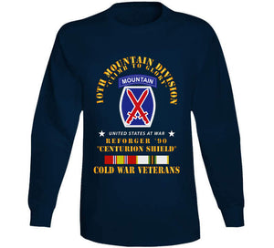 10th Mountain Division - Climb To Glory - Reforger 90, Centurion Shield - Cold X 300 Classic T Shirt, Crewneck Sweatshirt, Hoodie, Long Sleeve