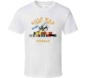 Gulf War 1990 - 1991 W Svc Ribbons - Car - Seabee X 300 Classic T Shirt, Crewneck Sweatshirt, Hoodie, Long Sleeve